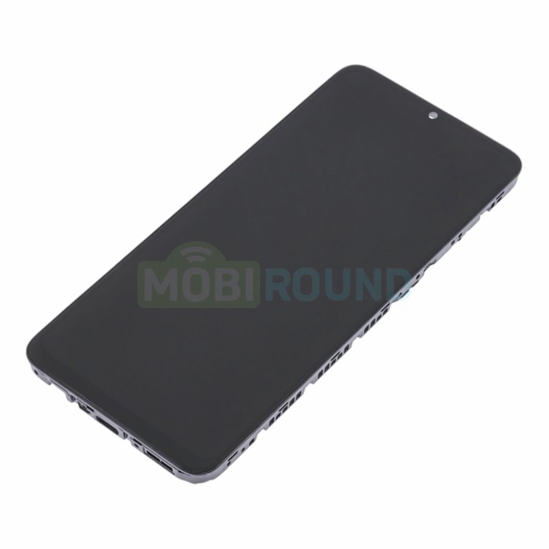 Дисплей для Samsung A055 Galaxy A05 4G (в сборе с тачскрином) в рамке, черный, AA