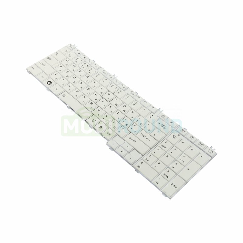 Клавиатура для ноутбука Toshiba Satellite C650 / Satellite C655 / Satellite C655D и др., белый
