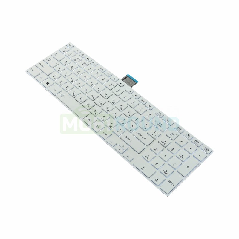 Клавиатура для ноутбука Toshiba Satellite L850 / Satellite L855 / Satellite L870 и др., белый