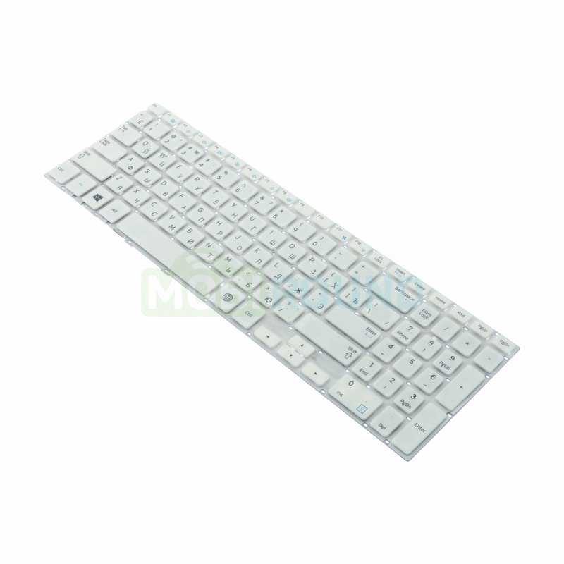 Клавиатура для ноутбука Samsung NP370R5E / NP450R5E / NP510R5E, белый