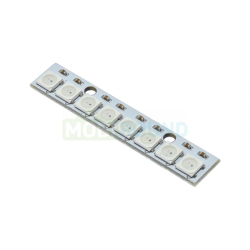 Модуль с программируемыми светодиодами RGB 1x8 (WS2812-8)