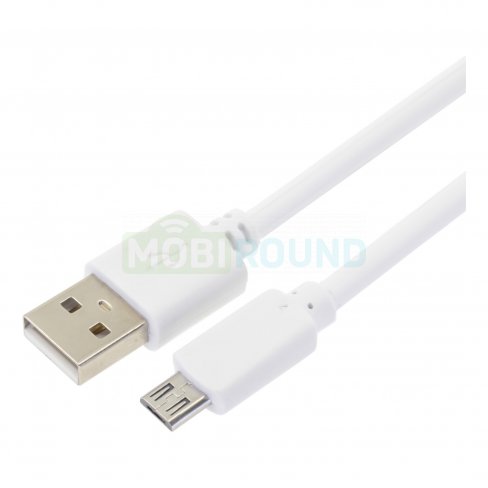 Дата-кабель USB-MicroUSB, 3.0 м (белый)