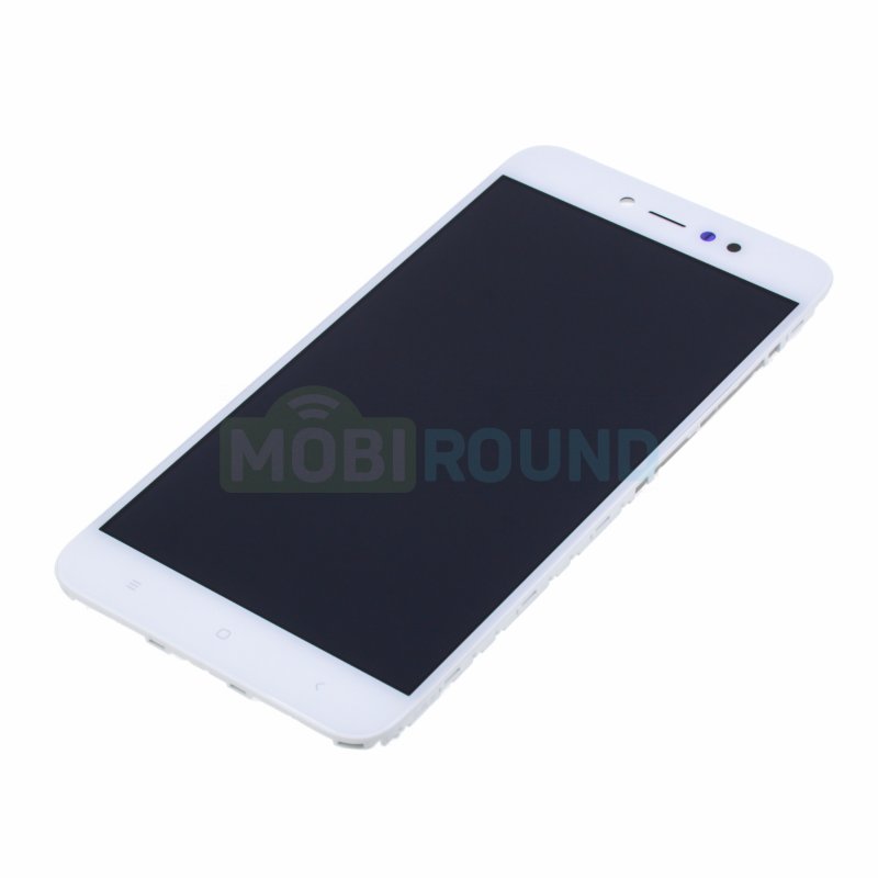 Дисплей для Xiaomi Redmi Note 5A Prime (в сборе с тачскрином) в рамке, белый, AAA