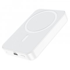 Внешний аккумулятор Borofone BJ25 с функцией беспроводной зарядки (PD+QC 3.0) (8000 мАч) (белый)