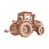 Деревянный механический конструктор (3D пазлы) Wood Trick Трактор (401 дет.)
