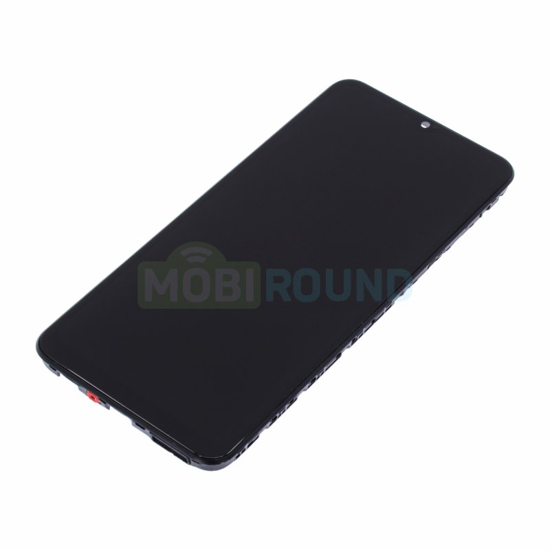 Дисплей для Samsung A045 Galaxy A04 (в сборе с тачскрином) в рамке, черный, AA