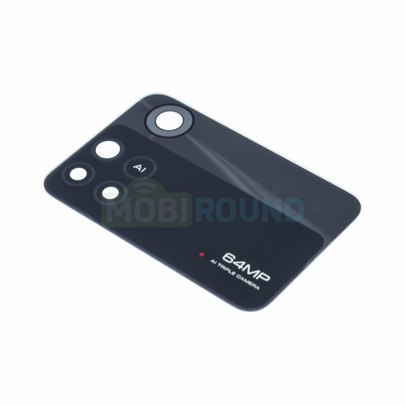 Стекло задней камеры для POCO M4 Pro, черный