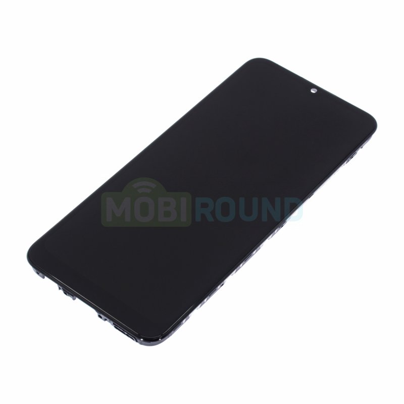 Дисплей для Samsung A035 Galaxy A03 (в сборе с тачскрином) в рамке, черный, AAA