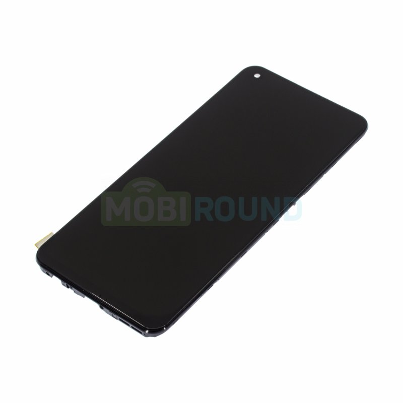 Дисплей для Realme GT 5G (в сборе с тачскрином) в рамке, черный, AAA