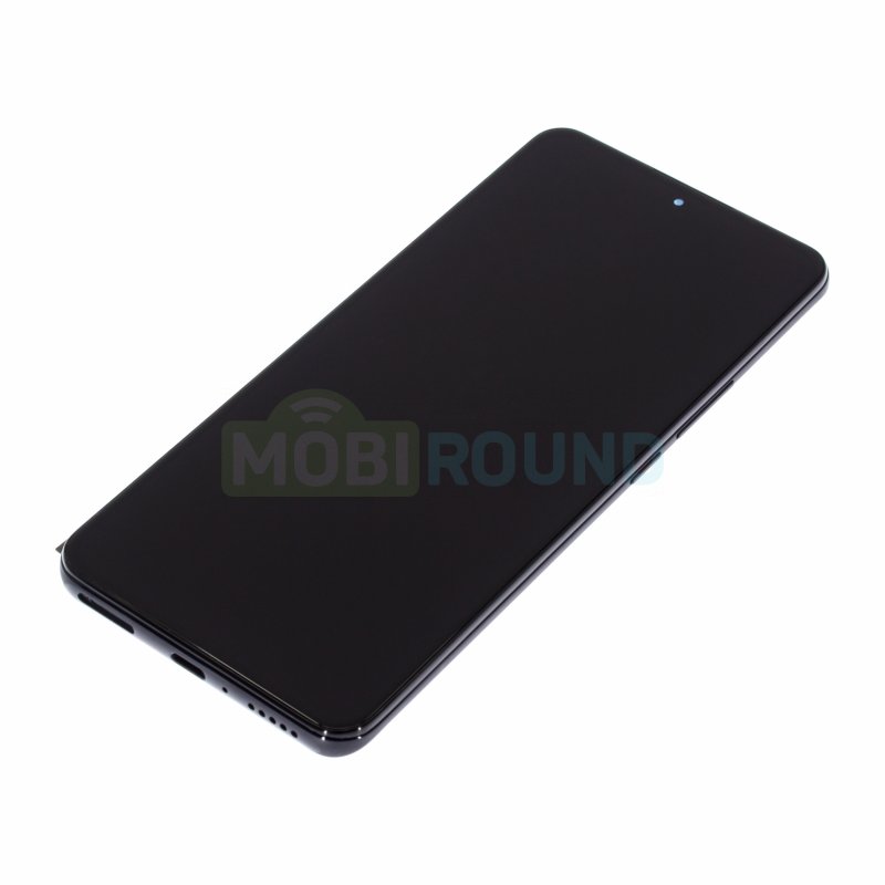 Дисплей для Xiaomi 12T / 12T Pro (в сборе с тачскрином) в рамке, черный, 100%