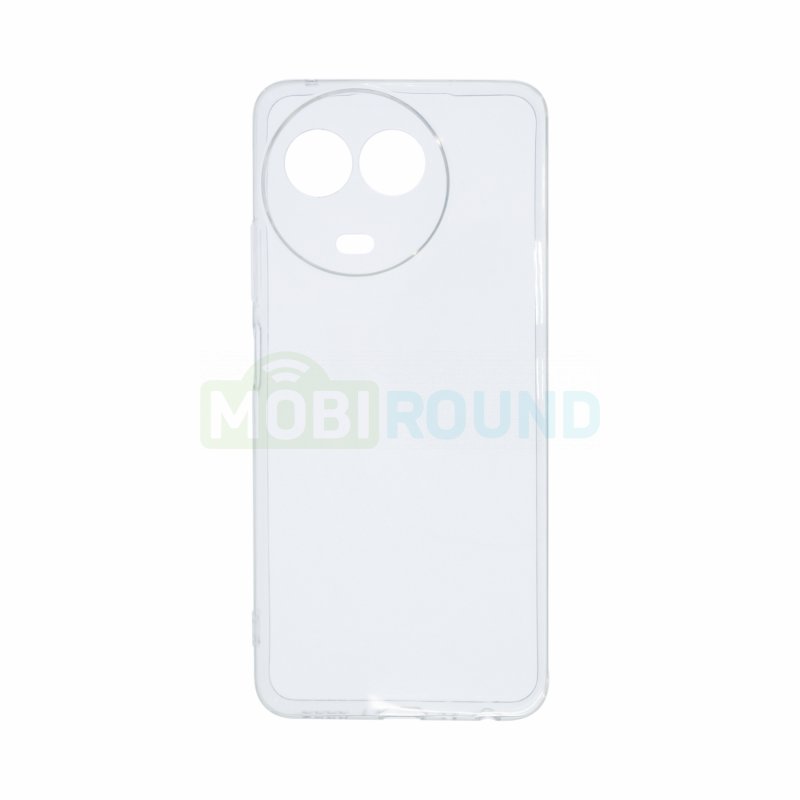 Силиконовый чехол Ultra Slim для Realme 11x 5G, прозрачный