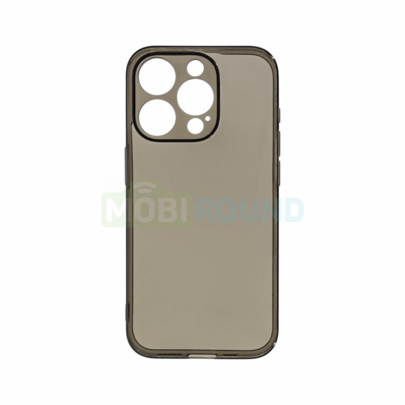 Силиконовый чехол Ultra Slim для Apple iPhone 15 Pro, черный