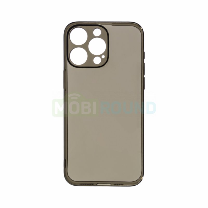 Силиконовый чехол Ultra Slim для Apple iPhone 15 Pro Max, черный