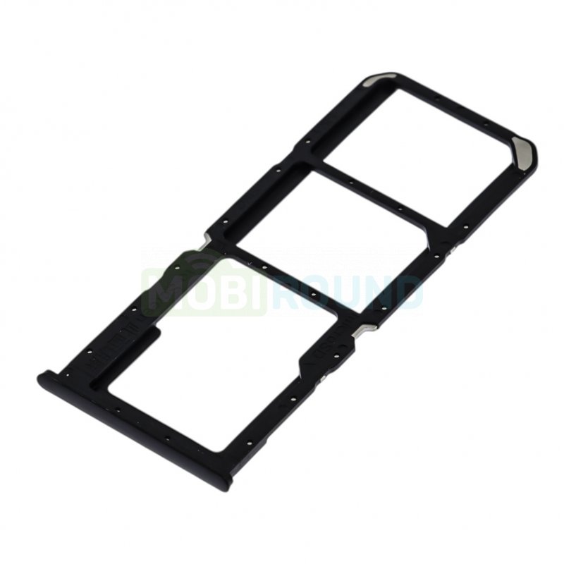Держатель сим карты (SIM) для OPPO A74 4G, черный