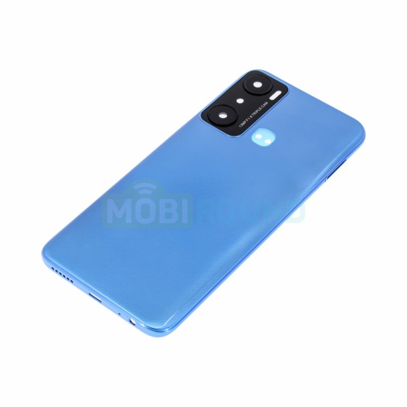 Задняя крышка для Infinix HOT 20i, голубой, AAA