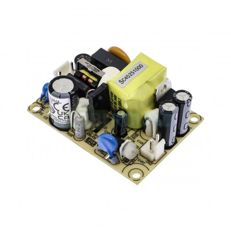 Модуль питания MEAN WELL AC-DC Uвх-100-240 В Uвых-15 В Iвых-1 А Pвых-15 Вт (EPS-15-15)