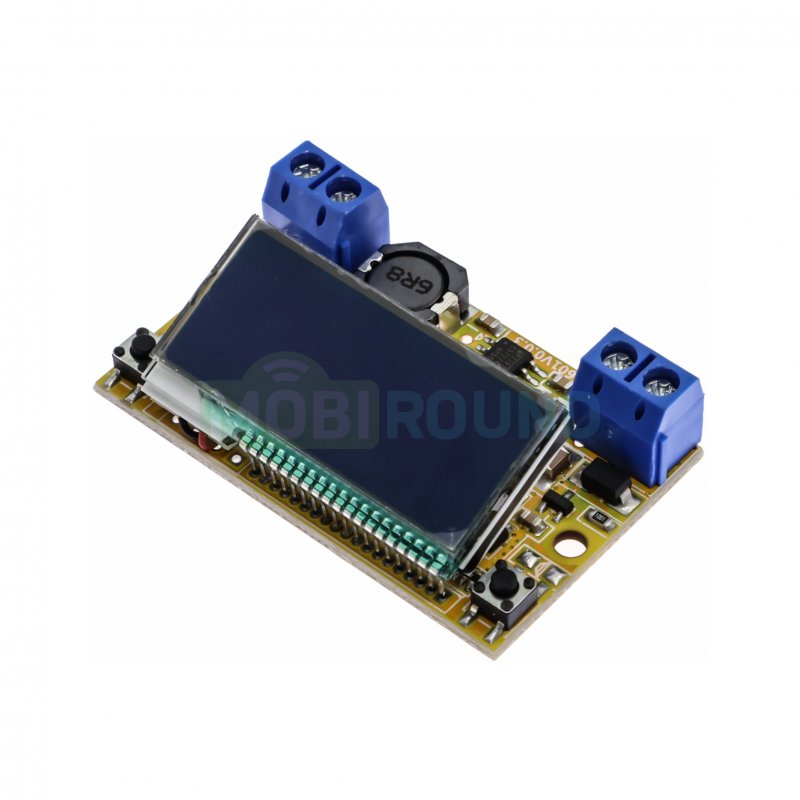 Модуль HW-601 Step-Down DC-DC преобразователь Uвх-5-23 В/Uвых-0-16.5 В/Iвых-2 А с цифровыми индикаторами напряжения и тока (MP2307DN)