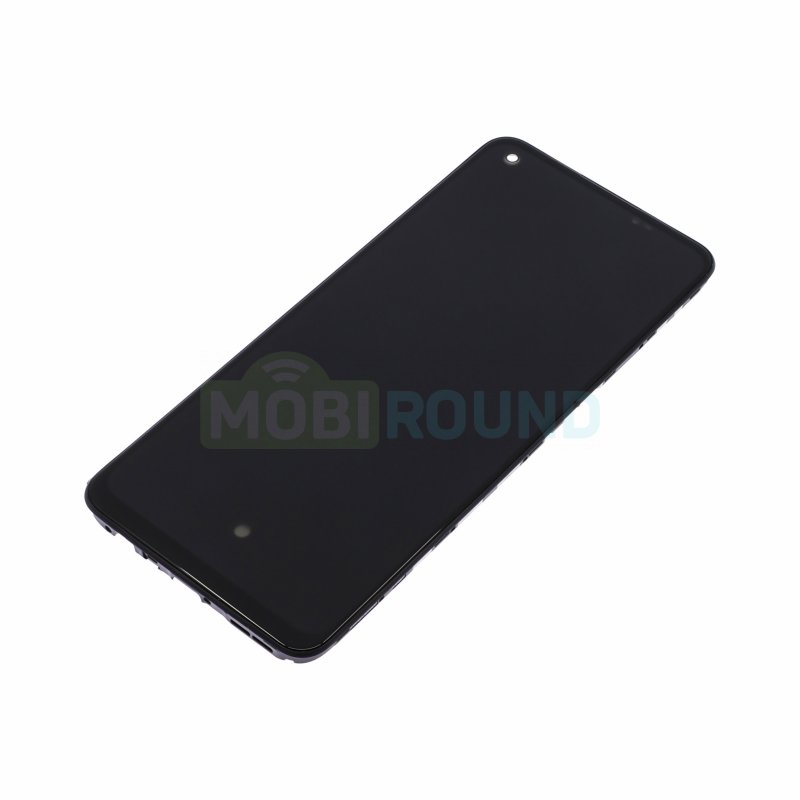 Дисплей для Realme 9 4G (в сборе с тачскрином) в рамке, черный, 100%