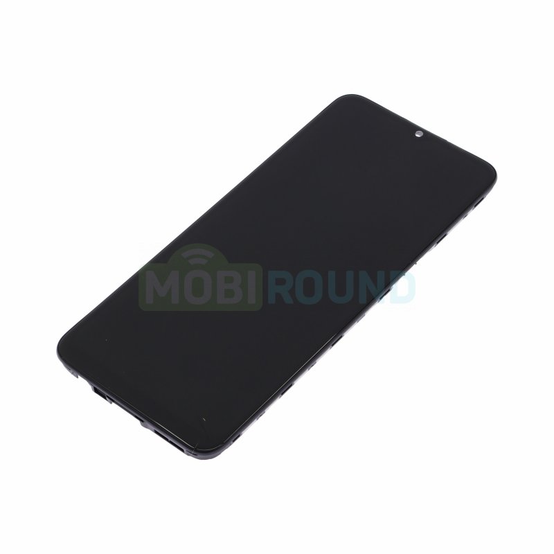 Дисплей для Realme 5 (в сборе с тачскрином) в рамке, черный, AA