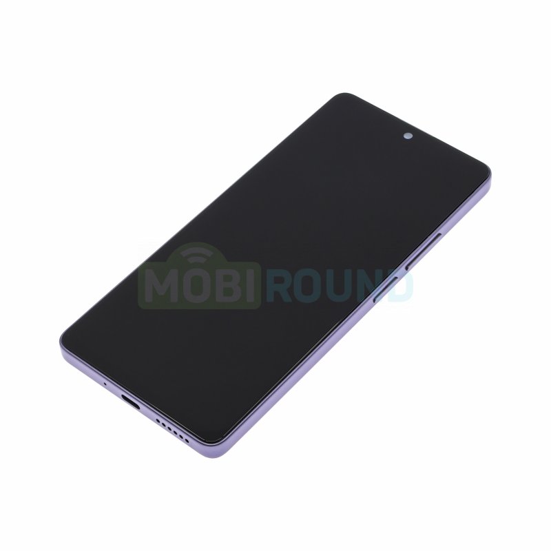 Дисплей для Xiaomi Redmi Note 13 Pro 4G (в сборе с тачскрином) в рамке, фиолетовый, AA