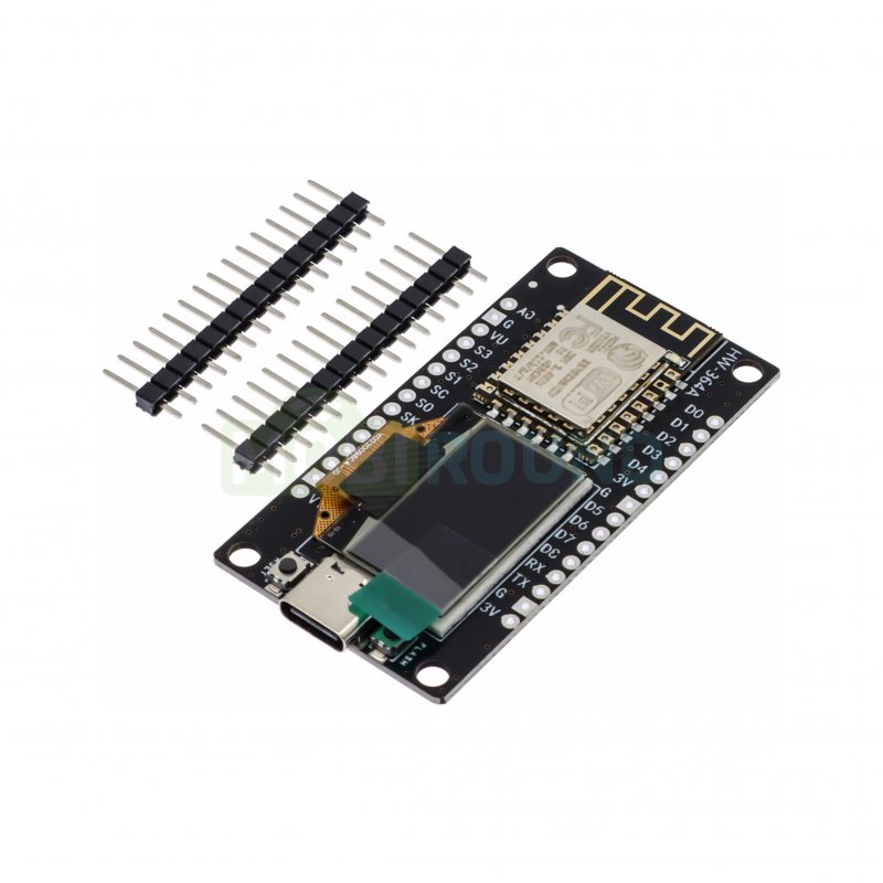 Отладочная плата Wi-Fi с графическим OLED индикатором 128x64 SSD1315, разъем Type-C (ESP8266+CH340C)