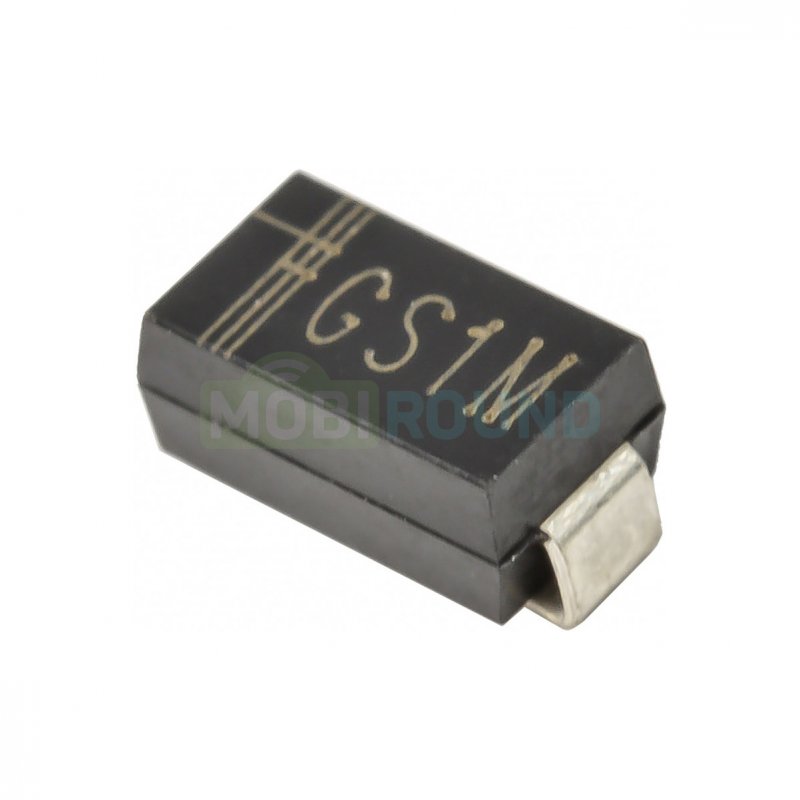 Диод MIC импульсный SMD 1000 В/1 А (GS1M (DO-214AC))