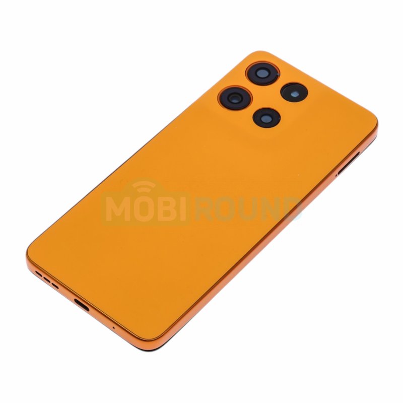 Корпус для Motorola Moto G15 4G, оранжевый