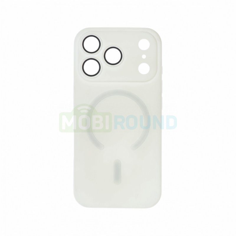 Силиконовый чехол Activ SM020 (MagSafe) для Apple iPhone 17 Pro, белый