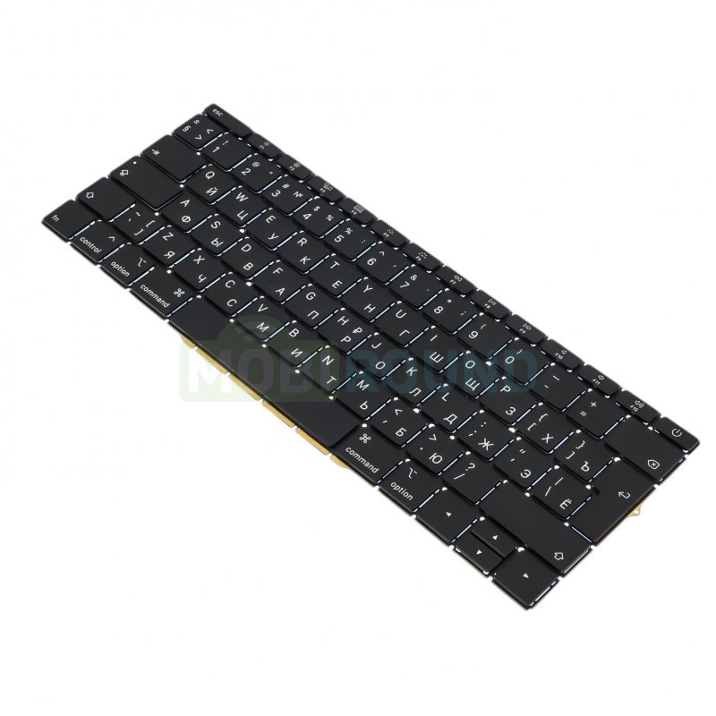Клавиатура для ноутбука Apple MacBook Pro 13 (A1708) (2017) (горизонтальный Enter) черный