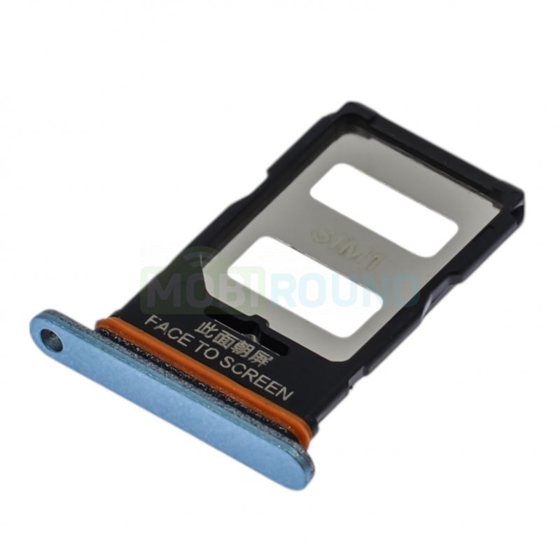 Держатель сим карты (SIM) для POCO X6 5G, синий